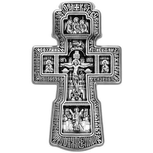 Крестик Акимов, серебро, 925 проба, размер 5.2 см.