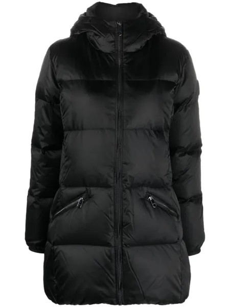 Tommy Hilfiger пуховик на молнии с капюшоном, черный
