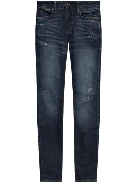 Emporio Armani джинсы облегающего кроя J06, синий