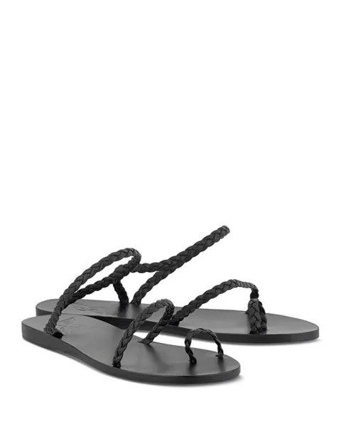 Женские сандалии Eleftheria с плетеными ремешками Ancient Greek Sandals, цвет Black