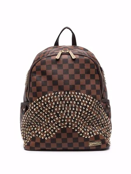 Sprayground рюкзак в шахматную клетку с заклепками