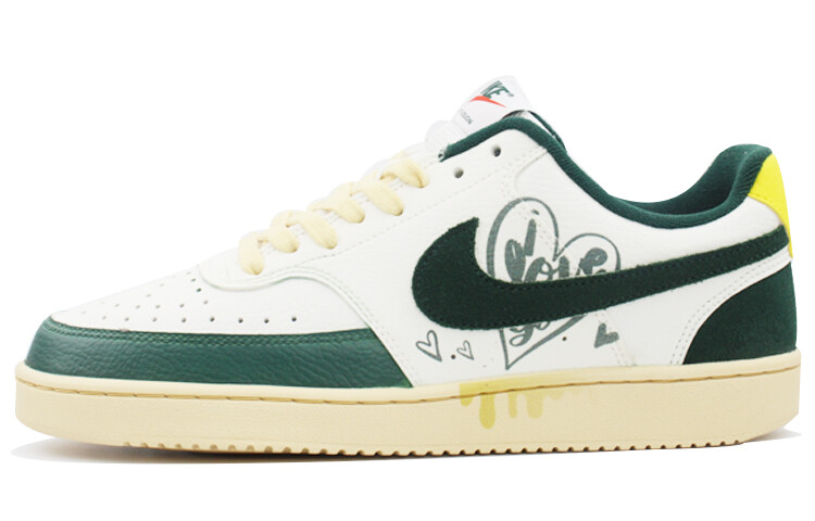 Кроссовки Nike Court Vision Skateboarding Shoes Unisex Low-top Green/White, зеленый