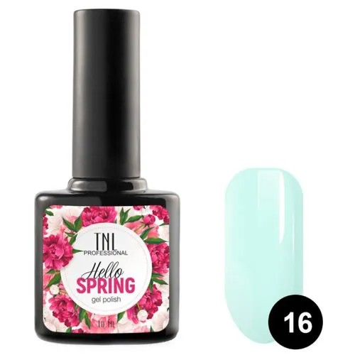 Гель-лак TNL Professional Hello Spring, 10 мл, оттенок №16 - светло-мятный