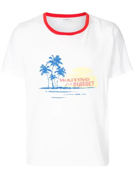 Saint Laurent футболка 'Waiting for Sunset'