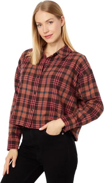 Рубашка Madewell Cropped Shirt Frontier Plaid Flannel, цвет Ground Clove