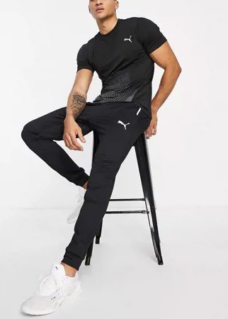 Черные джоггеры с манжетами Puma Training-Черный цвет