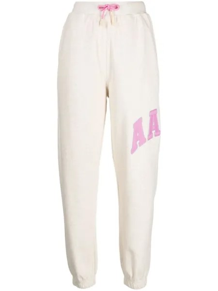 Спортивные брюки с кулиской и нашивкой-логотипом AAPE BY *A BATHING APE, белый