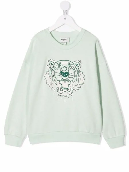 Kenzo Kids толстовка с вышивкой Tiger