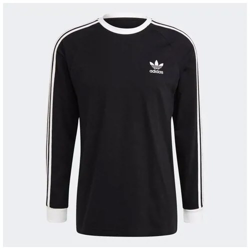 Мужской лонгслив adidas Originals LS Adicolor Classics 3-Stripes чёрный , Размер XL