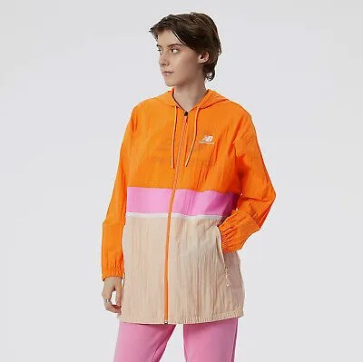 New Balance Wmns Athletics Amplified Woven Jacket Women ярко-оранжевый