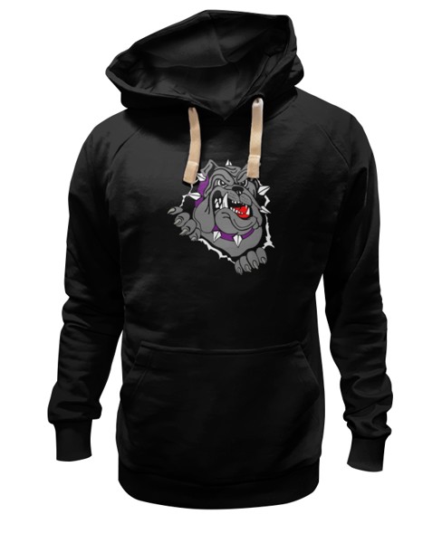 Худи Printio Bulldog черное 2XL