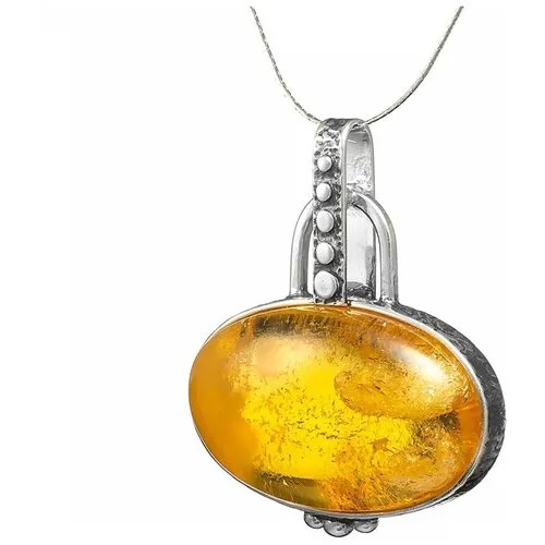 Подвеска Amberprofi, серебро, 925 проба, янтарь