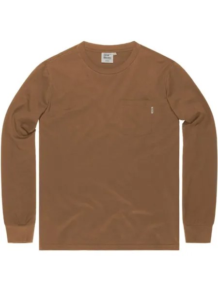Лонгслив Vintage Industries, коричневый
