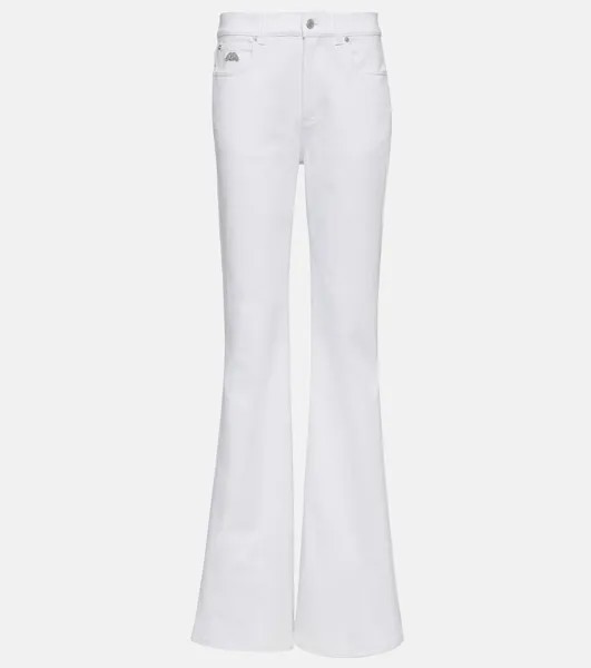 Расклешенные джинсы с высокой посадкой Alexander Mcqueen, белый