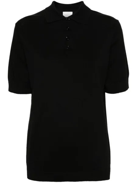 Рубашка поло тонкой вязки Allude, черный