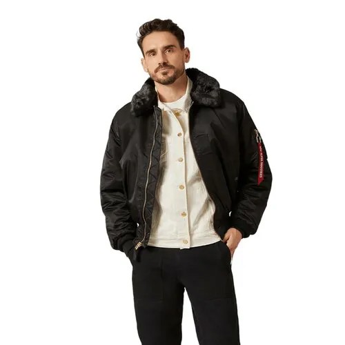 Бомбер ALPHA INDUSTRIES B-15 Flight Jacket, размер L, black
