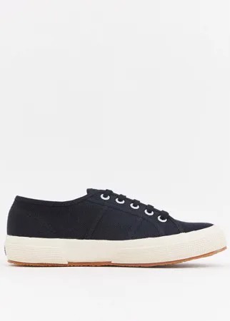 Черные классические парусиновые кроссовки Superga 2750-Черный