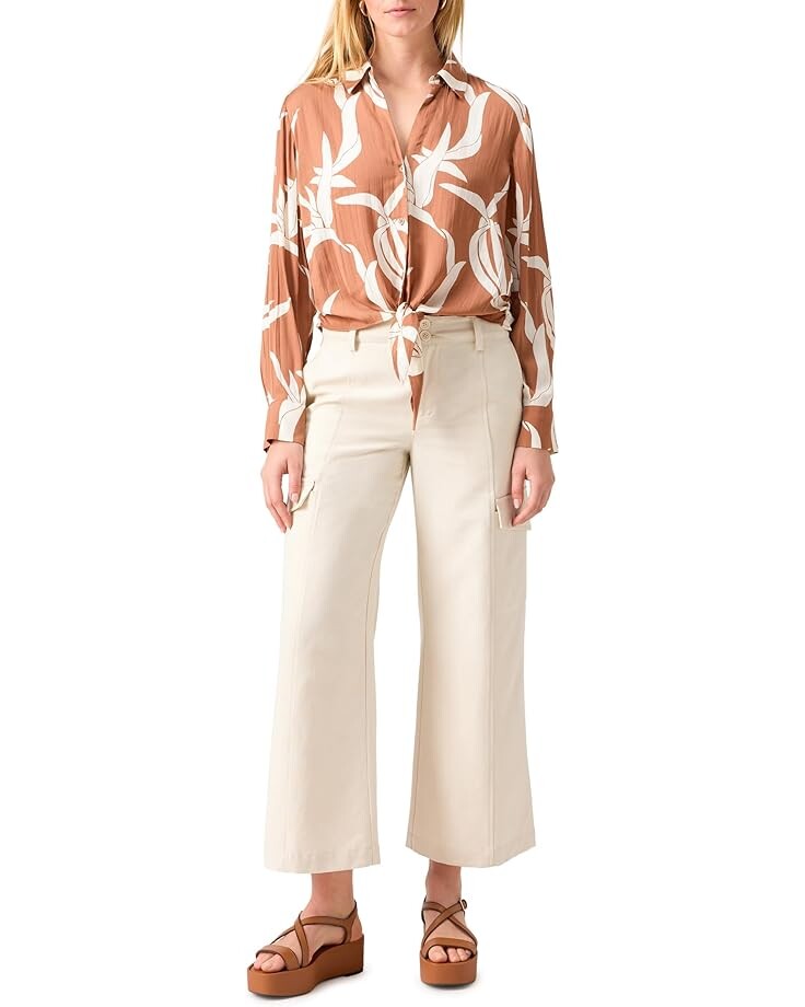 Брюки Sanctuary Rebel Wide Leg Crop, цвет Birch