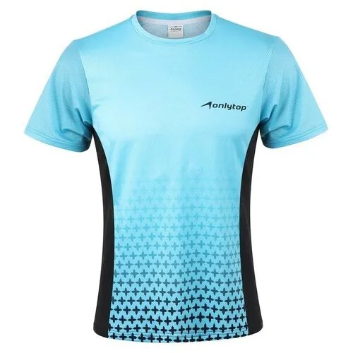 Футболка ONLYTOP, размер 52, голубой