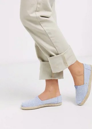 Синие эспадрильи в горошек Toms-Синий