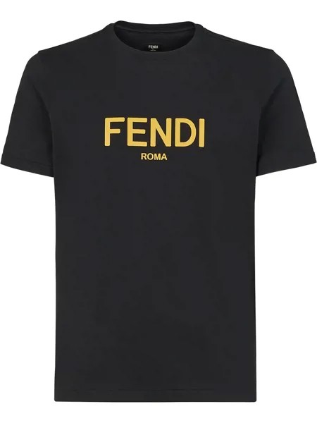 Fendi футболка с логотипом