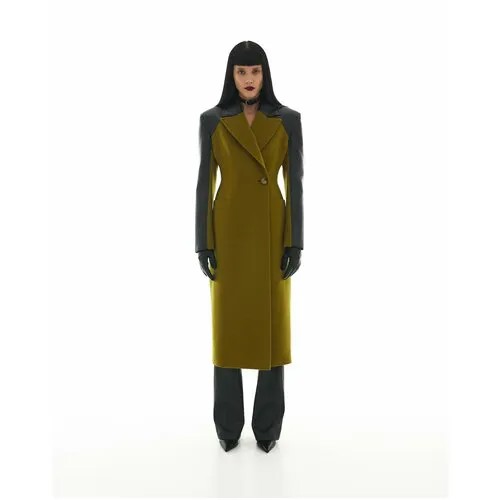 Пальто  Sorelle демисезонное, силуэт полуприлегающий, средней длины, размер XS, мультиколор