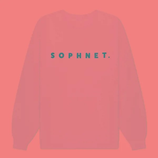 Мужской лонгслив SOPHNET. Classic Logo Baggy белый, Размер XL