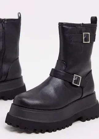 Черные ботинки для широкой стопы ASOS DESIGN-Черный цвет