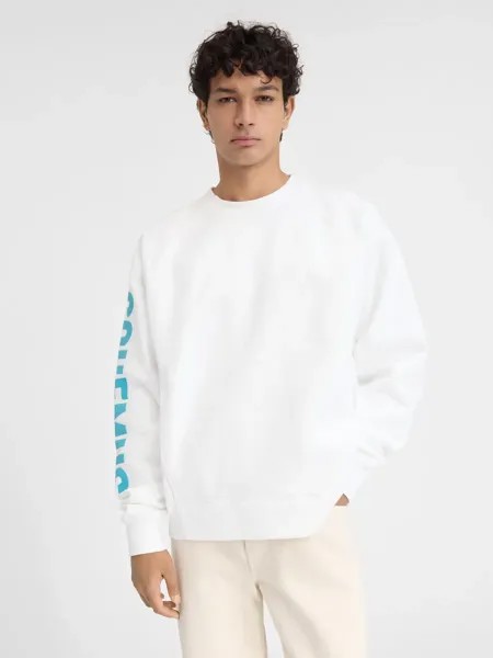 Толстовка с логотипом на рукавах Le Typo Jacquemus, мульти-белый