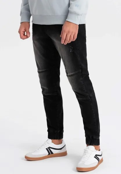Джинсы приталенного кроя Jogger Ombre, черный