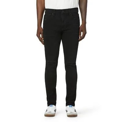 Мужские черные джинсы-скинни Hudson с высокой талией и зауженным кроем 32 BHFO 3656