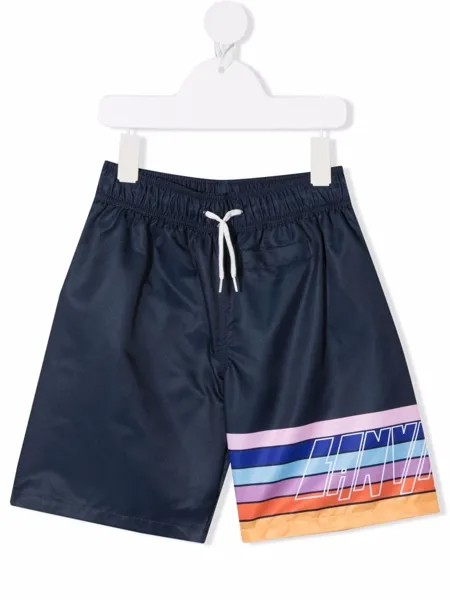 LANVIN Enfant плавки-шорты с полосками