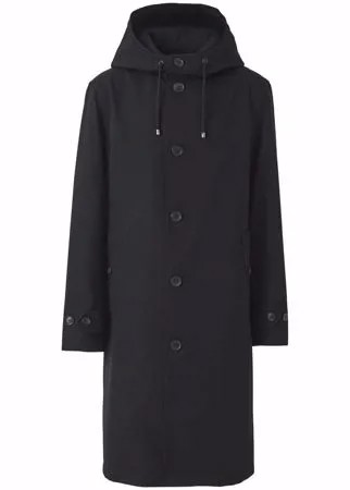 Burberry габардиновое пальто с капюшоном