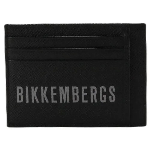 Кредитница BIKKEMBERGS, натуральная кожа, 3 кармана для карт, синий