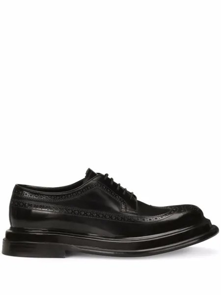 Dolce & Gabbana броги на шнуровке, черный