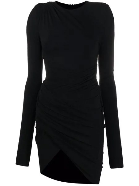 Alexandre Vauthier платье мини из джерси с драпировкой