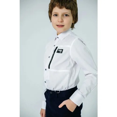 Школьная рубашка Deloras, размер 164, белый