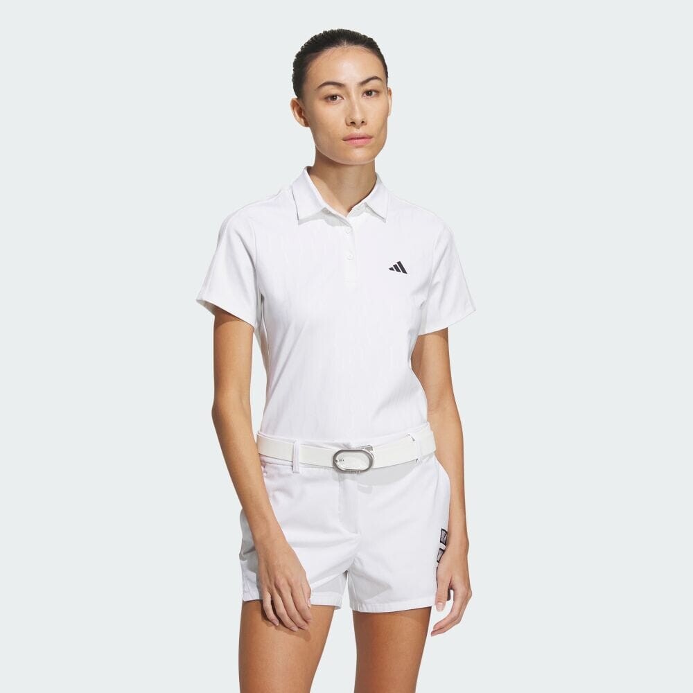 Поло Adidas HEAT.RDY embossed graphic shirt, белый
