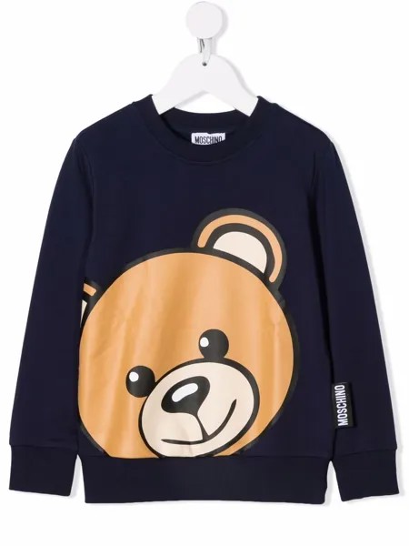 Moschino Kids толстовка Teddy Bear и круглым вырезом