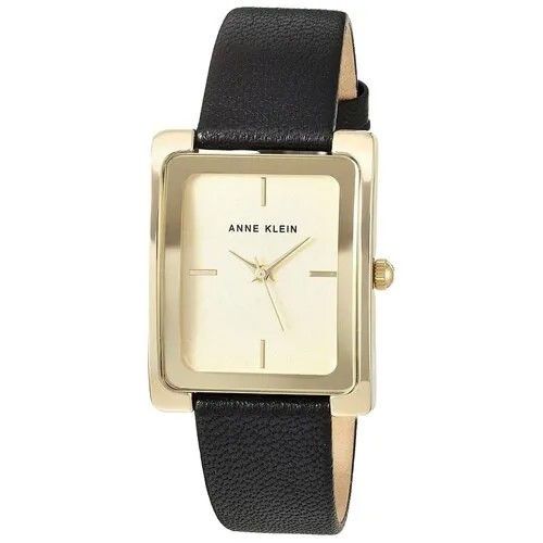 Наручные часы ANNE KLEIN Leather 103876, черный, золотой