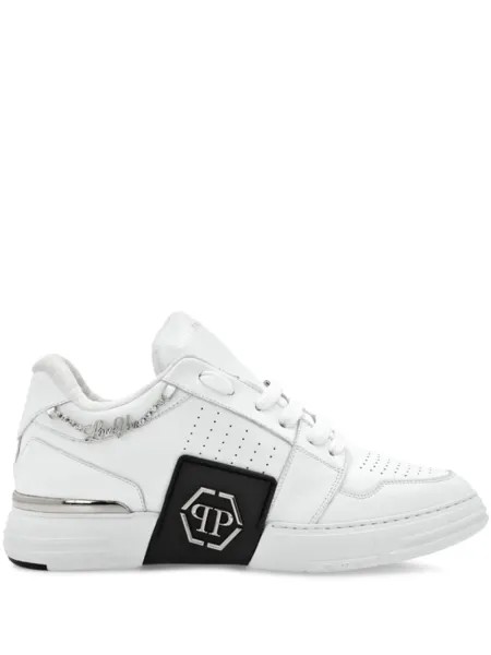 Philipp Plein кожаные кеды Royal Street, белый