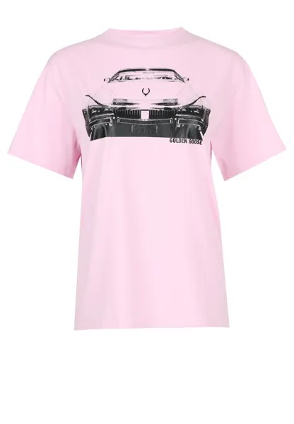 Футболка женская Golden Goose 112019 розовая XS