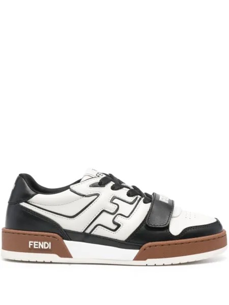 FENDI кроссовки Match со вставками, черный