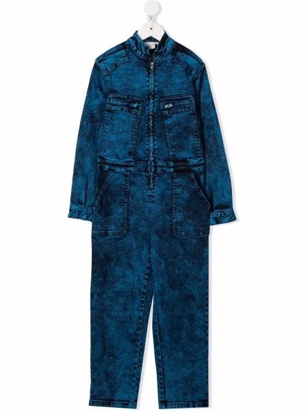 Stella McCartney Kids комбинезон из вареного денима на молнии