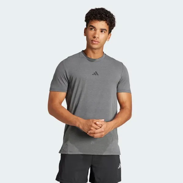 Футболка для тренировок и тренировок Adidas, цвет Dgh Solid Grey