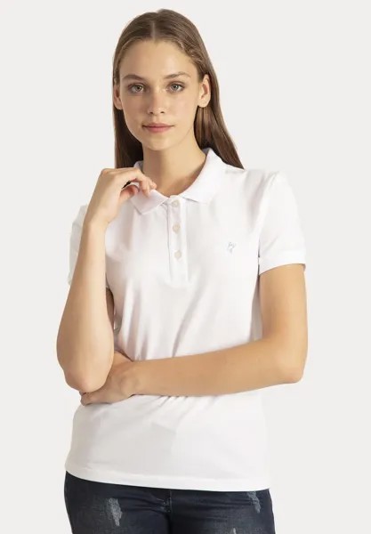 Рубашка-поло SHORT SLEEVE Jacey Quinn, цвет white