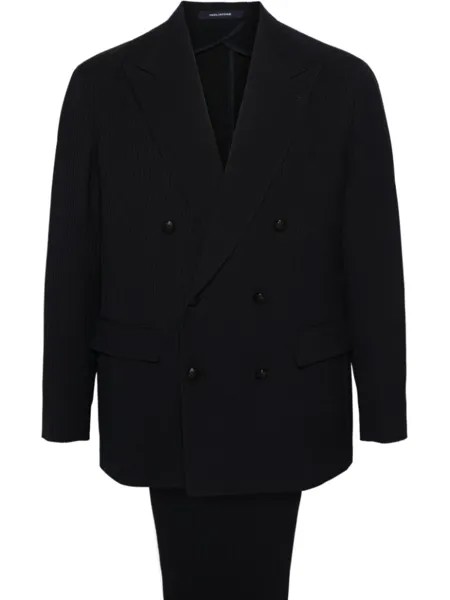 Костюм с двубортным пиджаком Tagliatore, синий