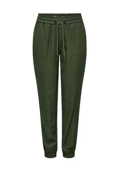 Брюки тканевые, однотонные, женские ONLY, цвет Grape Leaf