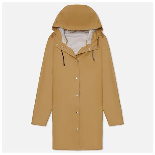 Куртка  Stutterheim демисезонная, средней длины, регулируемый капюшон, размер XS, бежевый