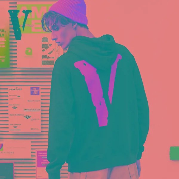 Новые толстовки VLONE, классические оранжевые, свободные, с большим V-образным вырезом, для мужчин и женщин, уличный тренд, Свободный пуловер для пар